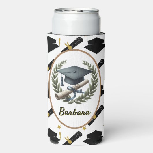 Rafraîchisseur Pour Canette Slim Graduation personnalisée (Seltzer Verso)