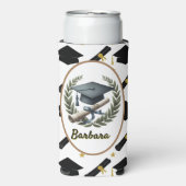 Rafraîchisseur Pour Canette Slim Graduation personnalisée (Seltzer Recto)