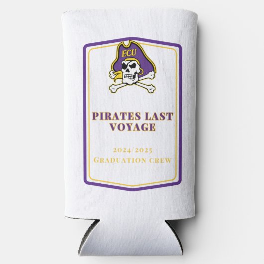 Rafraîchisseur Pour Canette Slim Grèce Graduation Cruise Slim Koozie (Recto)