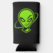 Rafraîchisseur Pour Canette Slim Green Alien Good Luck (Verso)