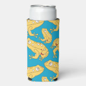 Rafraîchisseur Pour Canette Slim Grenouille jaune (Seltzer Recto)