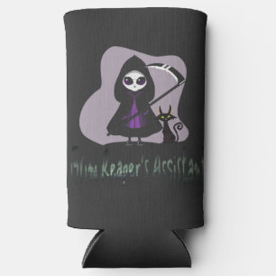 Rafraîchisseur Pour Canette Slim Grim Reaper's Assistant mignonne faucheuse