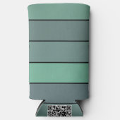 Rafraîchisseur Pour Canette Slim Gris Et Vert D'Hiver Sur Papier Aquarelle (Recto)