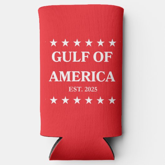 Rafraîchisseur Pour Canette Slim Gulf of America Slim Coozie! Seltzer Can Cooler (Recto)