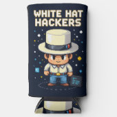 Rafraîchisseur Pour Canette Slim Hackers WhiteHat (Recto)