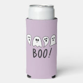 Rafraîchisseur Pour Canette Slim Halloween Ghosts Boo (Seltzer Recto)