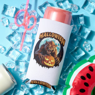 Rafraîchisseur Pour Canette Slim Halloween Werewolf