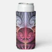 Rafraîchisseur Pour Canette Slim Heartbeat, Abstrait surreal Imaginaire Fractal Art (Seltzer Verso)