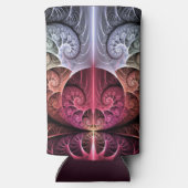 Rafraîchisseur Pour Canette Slim Heartbeat, Abstrait surreal Imaginaire Fractal Art (Verso)