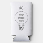 Rafraîchisseur Pour Canette Slim Horseshoe enveloppé dans un monogramme à fil Barbé (Verso)