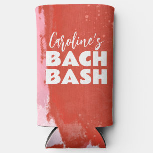 Rafraîchisseur Pour Canette Slim Hot rose et rouge moderne Bachelorette Bash