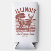 Rafraîchisseur Pour Canette Slim Illinois Prairie State Deer (Recto)