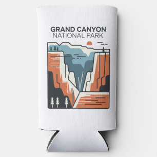 Rafraîchisseur Pour Canette Slim Illustration Abstraite du parc national du Grand C