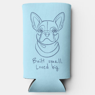 Rafraîchisseur Pour Canette Slim Illustration de ligne de Bouledogue Français. Cons