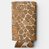 Rafraîchisseur Pour Canette Slim Impression à motif de fourrure de girafe (Recto)