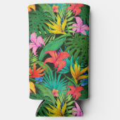 Rafraîchisseur Pour Canette Slim Impression hawaïenne (Recto)