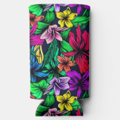 Rafraîchisseur Pour Canette Slim Impression hawaïenne (Verso)