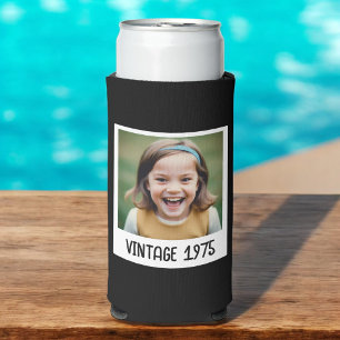 Rafraîchisseur Pour Canette Slim Jalon vintage Anniversaire Garde photo