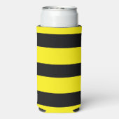 Rafraîchisseur Pour Canette Slim Jaune et noir rayé (Seltzer Verso)