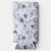 Rafraîchisseur Pour Canette Slim Jolies fleurs violettes (Verso)