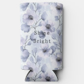 Rafraîchisseur Pour Canette Slim Jolies fleurs violettes (Recto)