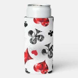 Rafraîchisseur Pour Canette Slim Joueur de poker Joueur de cartes de jouer costumes