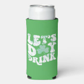 Rafraîchisseur Pour Canette Slim Jour Buvons St Patrick Paddy Lucky Charm (Seltzer Recto)