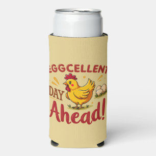 Rafraîchisseur Pour Canette Slim Jour d'excellence à l'avant Funny Chicken Farm