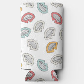 Rafraîchisseur Pour Canette Slim Joyeuses lèvres souriantes (Verso)