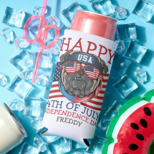 Rafraîchisseur Pour Canette Slim Joyeux 4 juillet fête de l'Indépendance