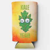 Rafraîchisseur Pour Canette Slim Kale Ouais Funny Veggie Pun 12oz (Recto)