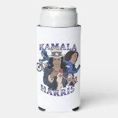 Rafraîchisseur Pour Canette Slim Kamala Harris Bootleg Rap (Seltzer Verso)