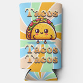 Rafraîchisseur Pour Canette Slim Kawaii Cartoon Tacos (Recto)