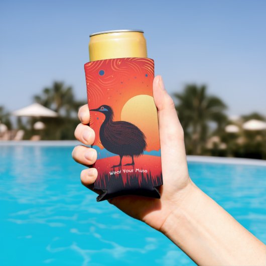 Rafraîchisseur Pour Canette Slim Kiwi Bird à Twilight (Piscine in situ)