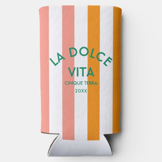 Rafraîchisseur Pour Canette Slim La Dolce Vita Cinque Terra Cabana (Verso)