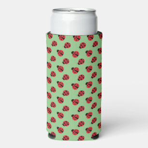 Rafraîchisseur Pour Canette Slim Ladybugs Design Seltzer Can Cooler