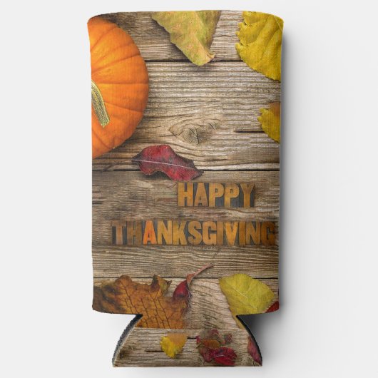 Rafraîchisseur Pour Canette Slim Lait séchée Bon thanksgiving citrouille SlipperyJo (Recto)