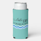 Rafraîchisseur Pour Canette Slim Lake Life Funny Beach (Seltzer Recto)