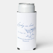 Rafraîchisseur Pour Canette Slim Las Vegas bachelorette peut refroidir (Seltzer Recto)