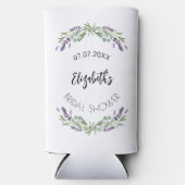 Rafraîchisseur Pour Canette Slim Lavande eucalyptus verdure douche nuptiale (Recto)