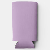 Rafraîchisseur Pour Canette Slim Lavande violet Floral minima Mariage Monogramme (Verso)