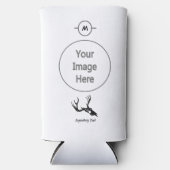 Rafraîchisseur Pour Canette Slim Le légendaire papa meilleur par Par Black Buck Crâ (Recto)