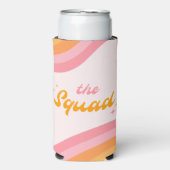 Rafraîchisseur Pour Canette Slim Le Squad Super rose & orange (Seltzer Recto)