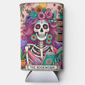 Rafraîchisseur Pour Canette Slim Le ver de livre (Recto)