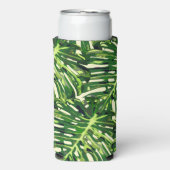 Rafraîchisseur Pour Canette Slim Les Feuilles tropicaux peuvent se refroidir (Seltzer Recto)