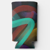 Rafraîchisseur Pour Canette Slim Lignes peintes Abstraites modernes (Recto)