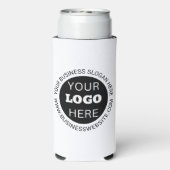 Rafraîchisseur Pour Canette Slim Logo d'affaires (Seltzer Verso)