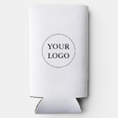 Rafraîchisseur Pour Canette Slim Logo de l'entreprise (Verso)