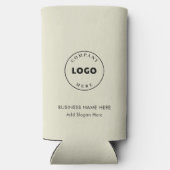 Rafraîchisseur Pour Canette Slim Logo d'entreprise Simple Moderne Employés (Verso)