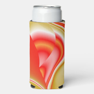 Rafraîchisseur Pour Canette Slim Love and Gold Abstrait 3D Rainbowart
